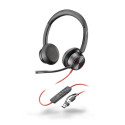 Poly Blackwire 8225 MS Teams náhlavní souprava, USB-C A adaptér, stereo