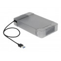 Delock USB Type-A to SATA Converter with 3.5" Protection Cover - Adaptér rozhraní - SATA 6Gb s - USB 3.0 - černá