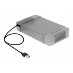 Delock USB Type-A to SATA Converter with 3.5" Protection Cover - Adaptér rozhraní - SATA 6Gb s - USB 3.0 - černá