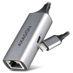 AXAGON adaptér USB-C na GLAN(RJ-45) s PD 100W ADE-TXPD USB 3.2 Gen1 15cm