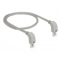 Delock - Patch kabel - RJ-45 (M) zahnutí dolů do RJ-45 (M) zahnutí dolů - 50 cm - 0.56 cm - SF UTP - CAT 5e - neobsahuje halogen, lisovaný, licna - šedá