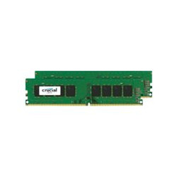 Crucial - DDR4 - sada - 8 GB: 2 x 4 GB - DIMM 288-pin - 2400 MHz PC4-19200 - CL17 - 1.2 V - bez vyrovnávací paměti - bez ECC