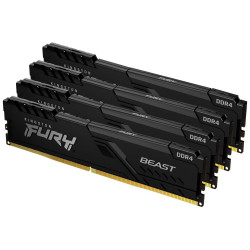 KINGSTON FURY Beast Black 64GB DDR4 3200MHz CL16 DIMM KIT 4x 16GB