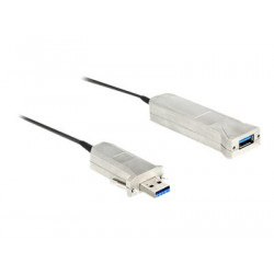 Delock Active Optical - Sada kabelů USB - aktivní, křídlové šrouby - černá