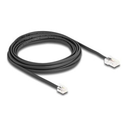 Delock - Telefonní kabel - RJ-45 (M) do RJ-11 (M) - 5 m - černá