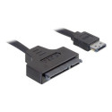 Delock - Kabel Power Over eSATA - 11 pin USB eSATA (5 12 V) (M) do SATA combo (F) - 50 cm