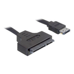 Delock - Kabel Power Over eSATA - 11 pin USB eSATA (5 12 V) (M) do SATA combo (F) - 50 cm