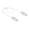 Delock - Patch kabel - RJ-45 (M) do RJ-45 (M) - 50 cm - UTP - CAT 6 - neobsahuje halogen - bílá