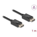 Delock DisplayPort kabel 16K 30 Hz 8K 60 Hz 40 Gbps 1 m