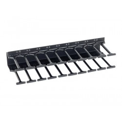 Triton RAB-VP-H22-X1 - Stojanový panel pro uspořádání kabelů - RAL 9005 - 22U