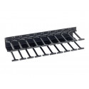Triton RAB-VP-H15-X1 - Stojanový panel pro uspořádání kabelů - RAL 9005 - 15U