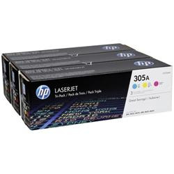 HP Toner 305A LaserJet 3-pack CYM (CE411A-CE413A)