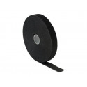 Delock Velcro Tape on Roll - Háček se smyčkou - 10 m - černá