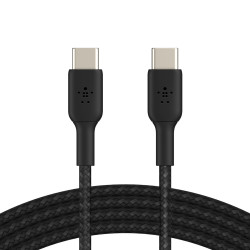 Belkin USB-C na USB-C kabel, 2m, černý - odolný