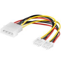 PremiumCord Kabel napájecí HDD, FDD 5,25"-2x3,5"