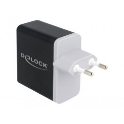 Delock - Síťový adaptér - 27 Watt - 3 A - PD 3.0, QC 4+ (USB-C) - černá
