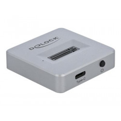 Delock M.2 Docking Station - Adaptér rozhraní - M.2 NVMe Card - USB 3.2 (Gen 2) - stříbrná