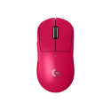Logitech G PRO X SUPERLIGHT 2 - Myš - optický - 5 tlačítka - bezdrátový - 2.4 GHz - přijímač USB Logitech LIGHTSPEED - růžová