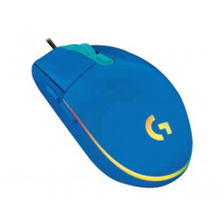 Logitech G102 Lightsync myš, Drátová USB, Optická, 8000 dpi, Modrá ( 910-005801 )
