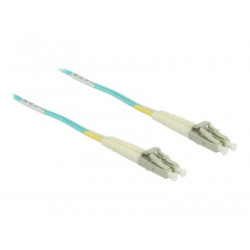 Delock - Síťový kabel - multirežim LC (M) do multirežim LC (M) - 1 m - 1.8 mm - optické vlákno - 50 125 mikron - OM3 - vodě - barva