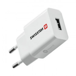 Swissten Síťový Adaptér Smart Ic 1X Usb 2,1A Power Bílý