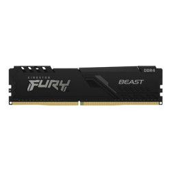 Kingston FURY Beast - DDR4 - modul - 16 GB - DIMM 288-pin - 3733 MHz PC4-29800 - CL19 - 1.35 V - bez vyrovnávací paměti - bez ECC - černá