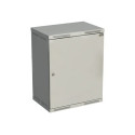 SOLARIX 19 15U 400 nástěnný rozvaděč, Rozvaděč nástěnný SENSA 15U 400mm, dveře plech, RAL 7035