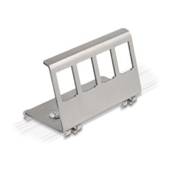 Keystone Metal Mounting 4 Port for DIN r, Keystone Metal Mounting 4 Port for DIN r