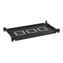 SOLARIX Police 19 1U 250mm pevná, Police 19 1U 250mm pevná BK úchyt na přední i zadní lišty UP-12-B