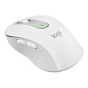 Logitech Signature M650 L - Myš - velká velikost - levák - optický - 5 tlačítka - bezdrátový - Bluetooth, 2.4 GHz - USB přijímač Logitech Logi Bolt - bělavá