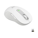 Logitech Signature M650 L - Myš - velká velikost - optický - 5 tlačítka - bezdrátový - Bluetooth, 2.4 GHz - USB přijímač Logitech Logi Bolt - bělavá