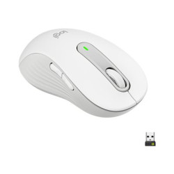 Logitech Signature M650 L - Myš - velká velikost - optický - 5 tlačítka - bezdrátový - Bluetooth, 2.4 GHz - USB přijímač Logitech Logi Bolt - bělavá