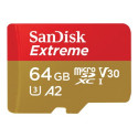 Extreme microSDXC 64GB+SD 170MB s