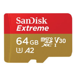 Extreme microSDXC 64GB+SD 170MB s