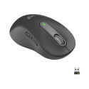 Logitech Signature M650 L - Myš - velká velikost - levák - optický - 5 tlačítka - bezdrátový - Bluetooth, 2.4 GHz - USB přijímač Logitech Logi Bolt - grafit