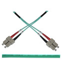 Optický patch kabel duplex SC-SC 50 125 MM 1m OM3