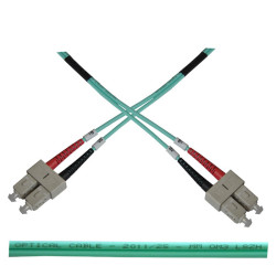 Optický patch kabel duplex SC-SC 50 125 MM 1m OM3