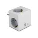 Multi Socket Cube 3-way with childproof, Multi Socket Cube 3-way with childproof
