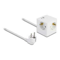 Extension Socket Cube 3-way with childpr, Extension Socket Cube 3-way with childpr