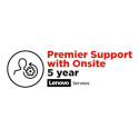Lenovo Premier Support - Prodloužená dohoda o službách - náhradní díly a práce (pro systém s Premier Support na 1 rok) - 5 let (z původního data zakoupení vybavení) - na místě - doba vyřízení požadavku: příští prac. den - pro ThinkStation P700; P710; P720; P910; P920