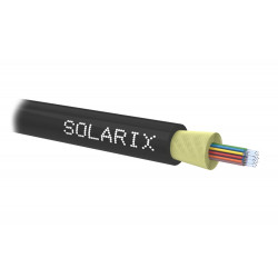 Solarix optický kabel DROP1000 24vl 9 125 4,0mm LS0H Eca černý, 500m, SXKO-DROP-24-OS-LS0H