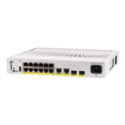 Cisco Catalyst 9200CX - Network Advantage - přepínač - kompaktní - L3 - řízený - 12 x 10 100 1000 (PoE+) + 2 x 1000Base-T + 2 x 10 Gigabit SFP+ (uplink) - Lze montovat do rozvaděče - PoE+ (240 W)