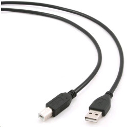 GEMBIRD Kabel USB 2.0 A-B propojovací 4,5m Professional (černý, zlacené kontakty)