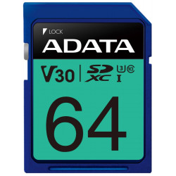 ADATA Premier Pro 64GB SDXC UHS-I U3 V30S CL10