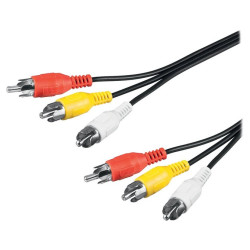 PremiumCord Kabel 3x CINCH-3x CINCH M M 2m