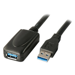 PremiumCord USB 3.0 repeater a prodlužovací kabel A M-A F 5m černý