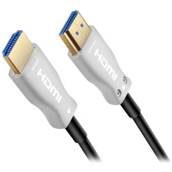PremiumCord HDMI optický fiber High Speed + Ethernet kabel 4K@60Hz M M zlacené konektory 5m černá
