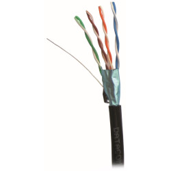 DATACOM OUTDOOR FTP drát CAT5E PE,Fca 100m černý