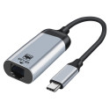 XtendLan Adaptér USB-C na RJ45 15cm, 10 100 1000Mhz WIN Android MacOS