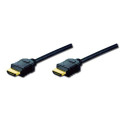 Digitus Připojovací kabel HDMI High Speed, typ A M M, 5,0 m, Full HD 60p, zlatý, bl